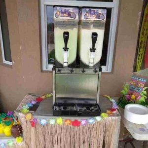 double margarita machine perfect for an outdoor event