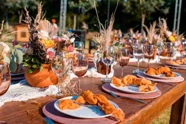 wedding table settings