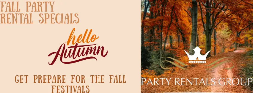Fall Party Rental Specials