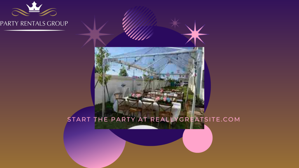 Quality tables and chairs, with clear tents for rent.